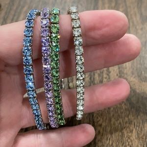 Swarovski stretch bracelets